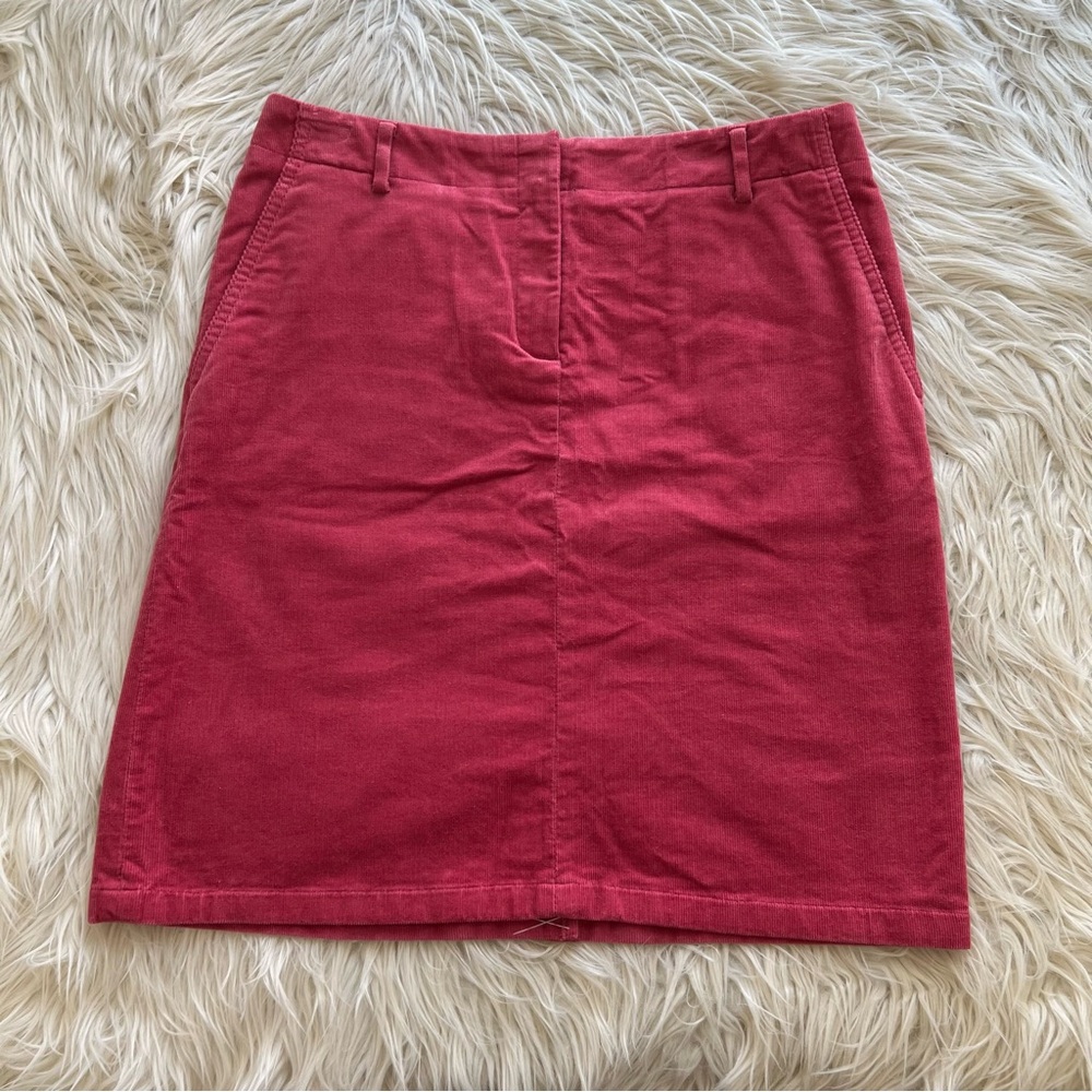 Vintage Brooks Brothers 346 Pink Corduroy Pencil Skirt Preppy Women’s Size 6